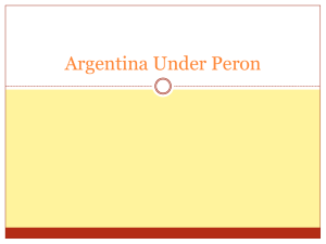 Argentina Under Peron