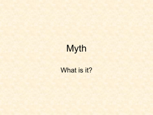 What is myth? - University at Albany