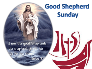 Liturgy Presentation for schools for Good Shepherd Sunday