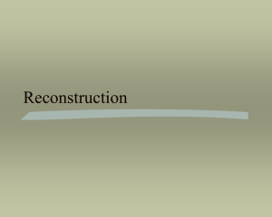 Reconstruction - Teaching American History in South Carolina