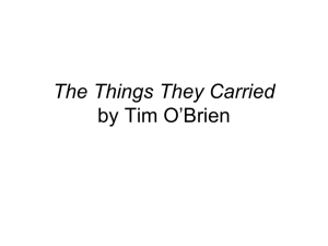 "The Things They Carried" Introductory PowerPoint