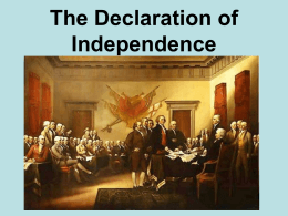 How do you write your own declaration of independence?