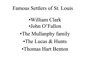 Famous Settlers of St. Louis