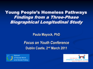 Young People`s Homeless Pathways