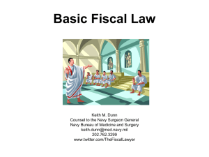 Basic Fiscal Law - American Society of Military Comptrollers