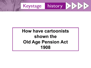 1908 Old Age pensions