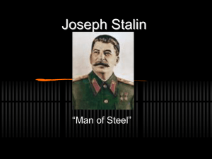 Joseph Stalin (Thompson) - Marlington Local Schools