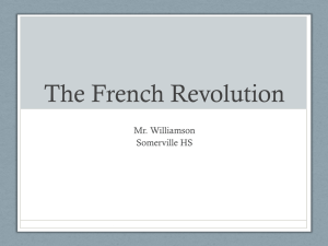 The French Revolution - Somerville Public School District