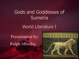 Gods and Goddesses of Sumeria