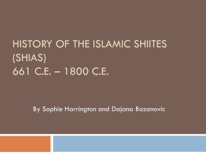 history of the islamic shiites (shias)