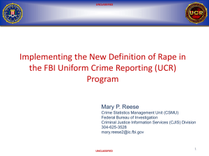Implementing the New Definition of Rape