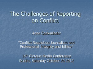 Anne Cadwallader Cleraun Media Conference 20 October 2012