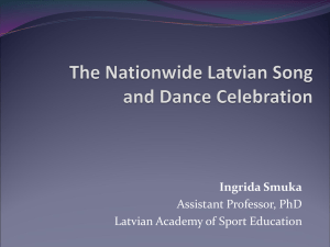 Nationwide Latvian Song and Dance Celebration