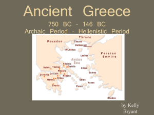 Ancient Greece 750 BC - USF College of Education