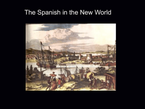 ARC000321 Lecture 3 The Spanish in the New World Part 1