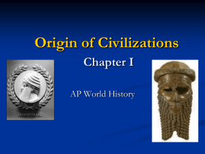 Chapter 1 Origins - SJS AP World History