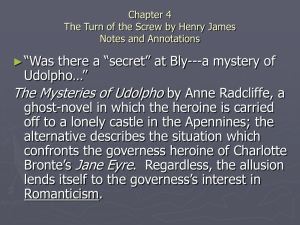 Chapter 4 The Turn of the Screw by Henry James Notes and