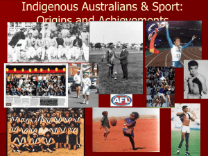 Indigenous equality & recognition through sport