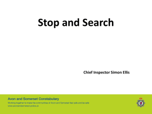 Stop & search presentation