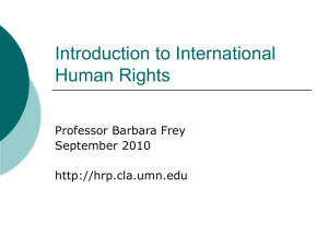 Introduction to International Human Rights 2010