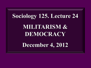 lecture 24 militarism 2012 -