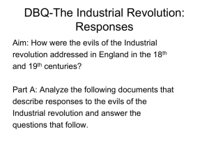 DBQ-The Industrial Revolution: Responses