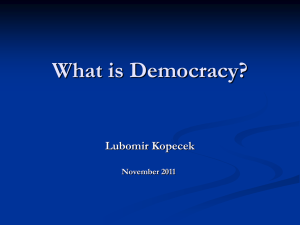 1. Kopecek_What is democracy