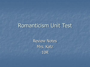 Romanticism Unit Test