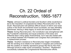 22 The Ordeal of Reconstruction_ 1865-1877