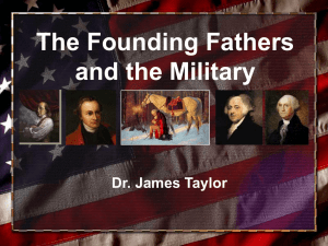 The Founding Fathers and the Military