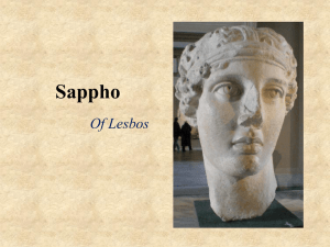 PowerPoint on Sappho of Lesbos