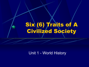 Six (6) Traits of A Civilized Society