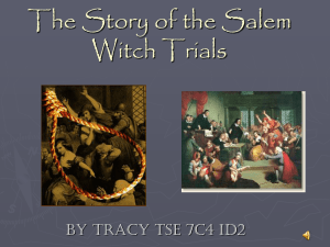 The Story of the Salem Witch Trials