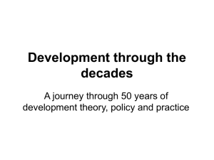 Development Theory, Policy and Practice