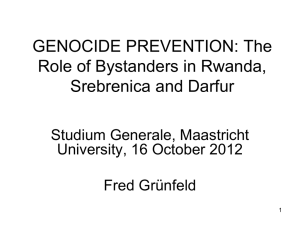 comparative genocide and humanitarian
