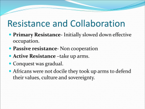 Resistance and Colla..