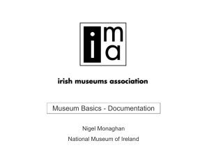 Documentation - The Irish Museums Association