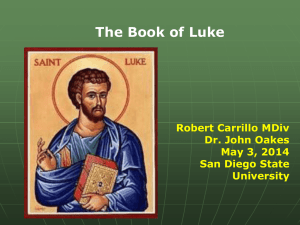 Luke - Evidence for Christianity