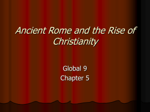 Chapter 5: Ancient Rome & Christianity