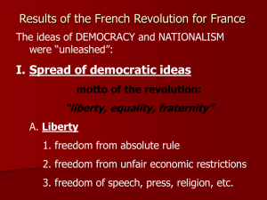 Results of the French Revolution