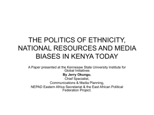 the politics of ethnicity, national resources and media biases in