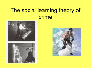 The social learning theory of crime