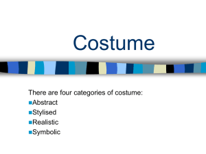 The physical setting costume