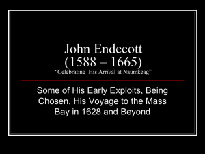 John Endecott (1588 – 1665) - Endecott