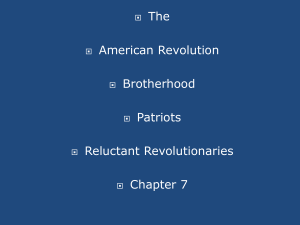 Lec 6-The American Revolution