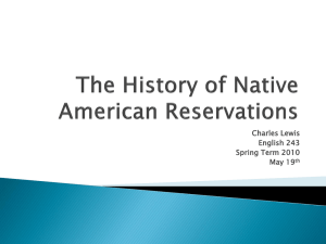 Native American Reservation History