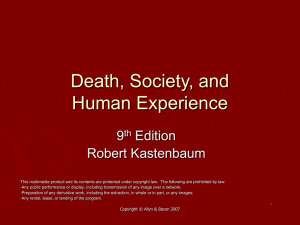 Death, Society, and Human Experience