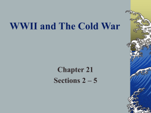 WWII and The Cold War