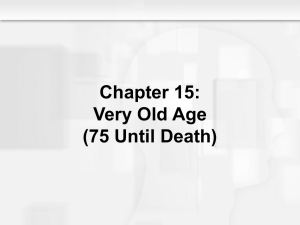 Chapter 15: Very Old Age (75 Until Death)