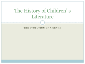 The History of Children`s Literature